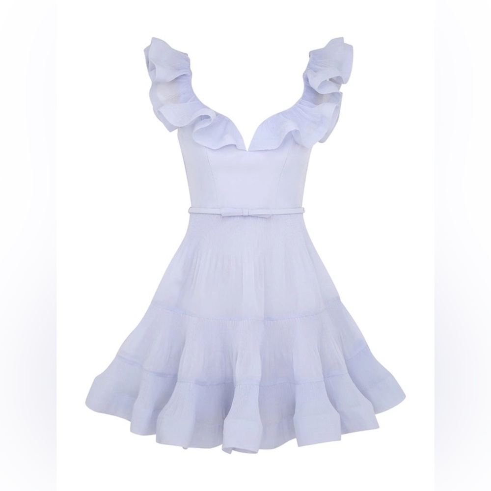 Zimmerman pleated frill dress